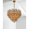 Crystorama Addis 26.75'' Chandelier in Aged Brass - Lifestyle View