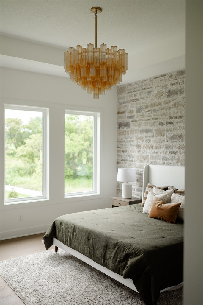ADD-312-AG-AM Addis 26.75'' Chandelier | Lifestyle Image