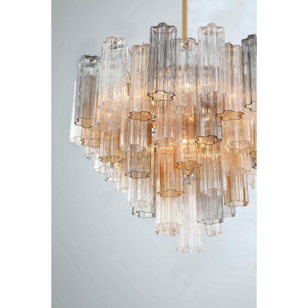 Crystorama Addis 26.75'' Chandelier in Aged Brass - Additional View