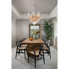 Crystorama Addis 26.75'' Chandelier in Aged Brass - Lifestyle View