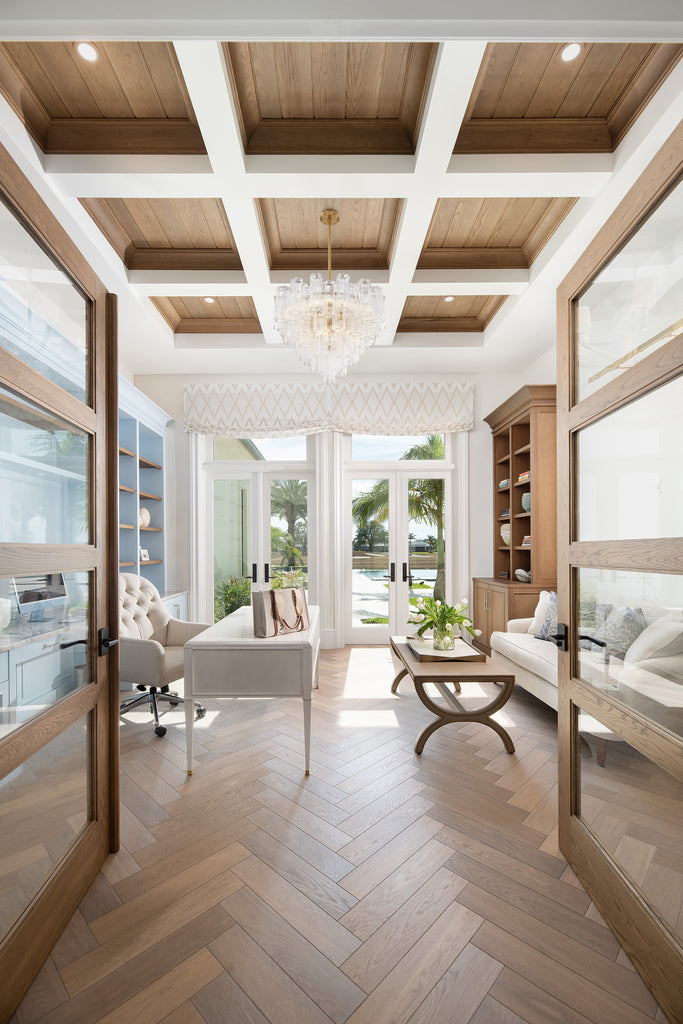 ADD-312-AG-CL Addis 26.75'' Chandelier | Lifestyle Image