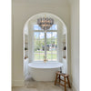 Crystorama Addis 26.75'' Chandelier in Aged Brass - Lifestyle View