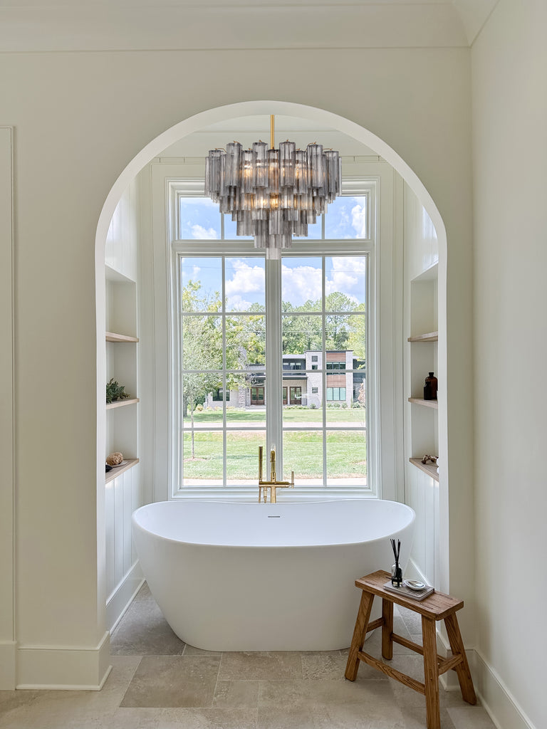 ADD-312-AG-SM Addis 26.75'' Chandelier | Lifestyle Image