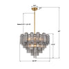 ADD-312-AG-SM Addis 26.75'' Chandelier | Dimensions Image