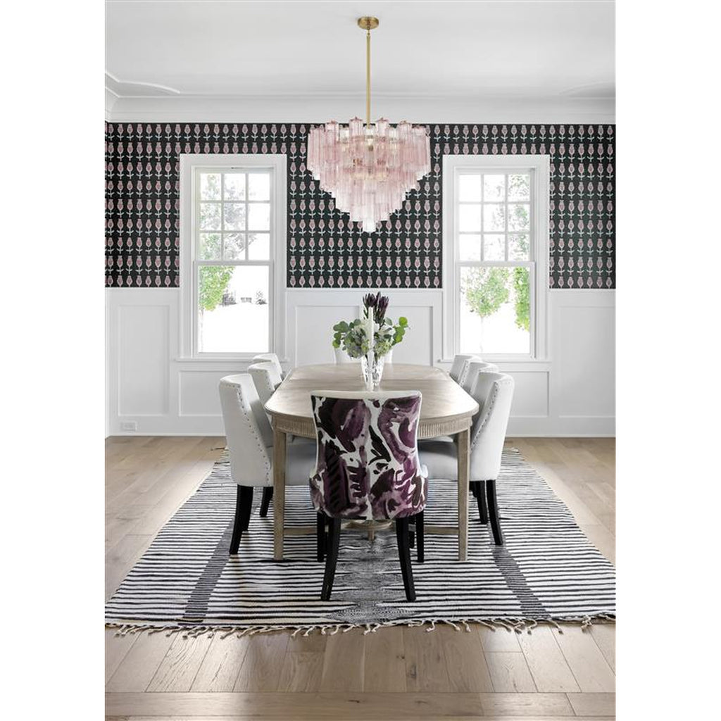 Crystorama Addis 26.75'' Chandelier in Aged Brass - Lifestyle View