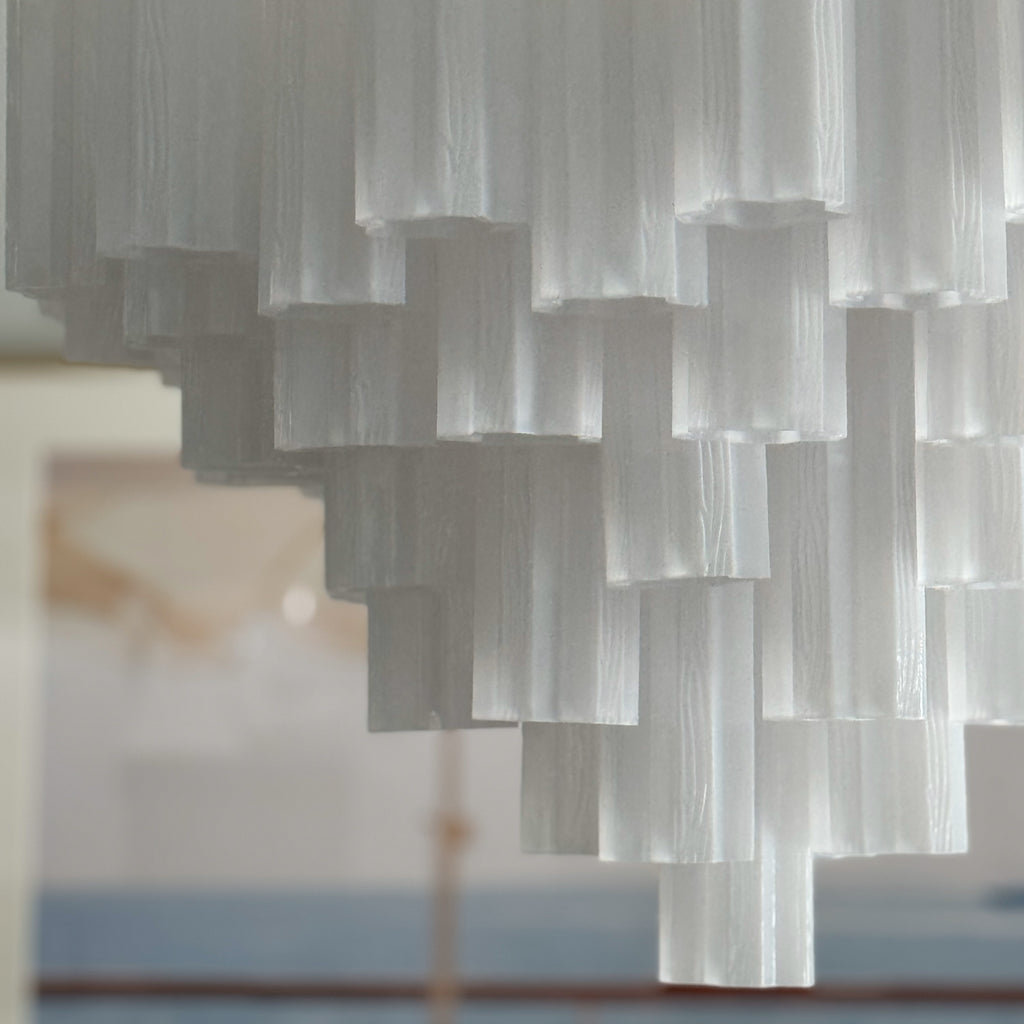 ADD-312-AG-WH Addis 26.75'' Chandelier | Lifestyle Image