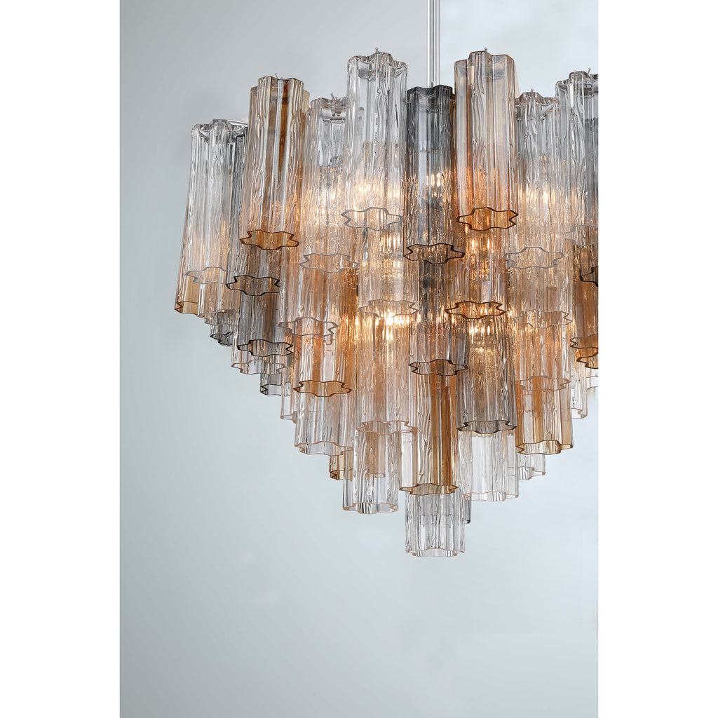 Crystorama Addis 26.75'' Chandelier in Polished Chrome - Additional View