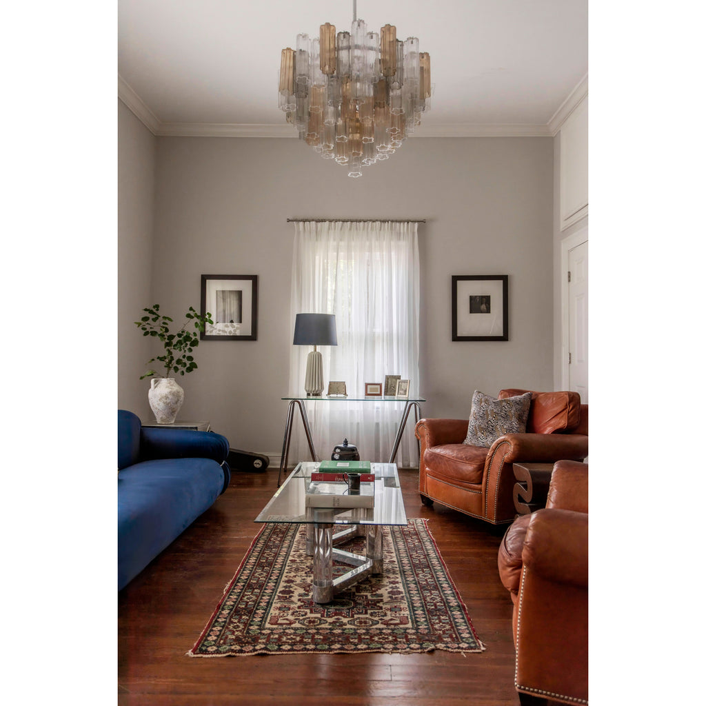 Crystorama Addis 26.75'' Chandelier in Polished Chrome - Lifestyle View