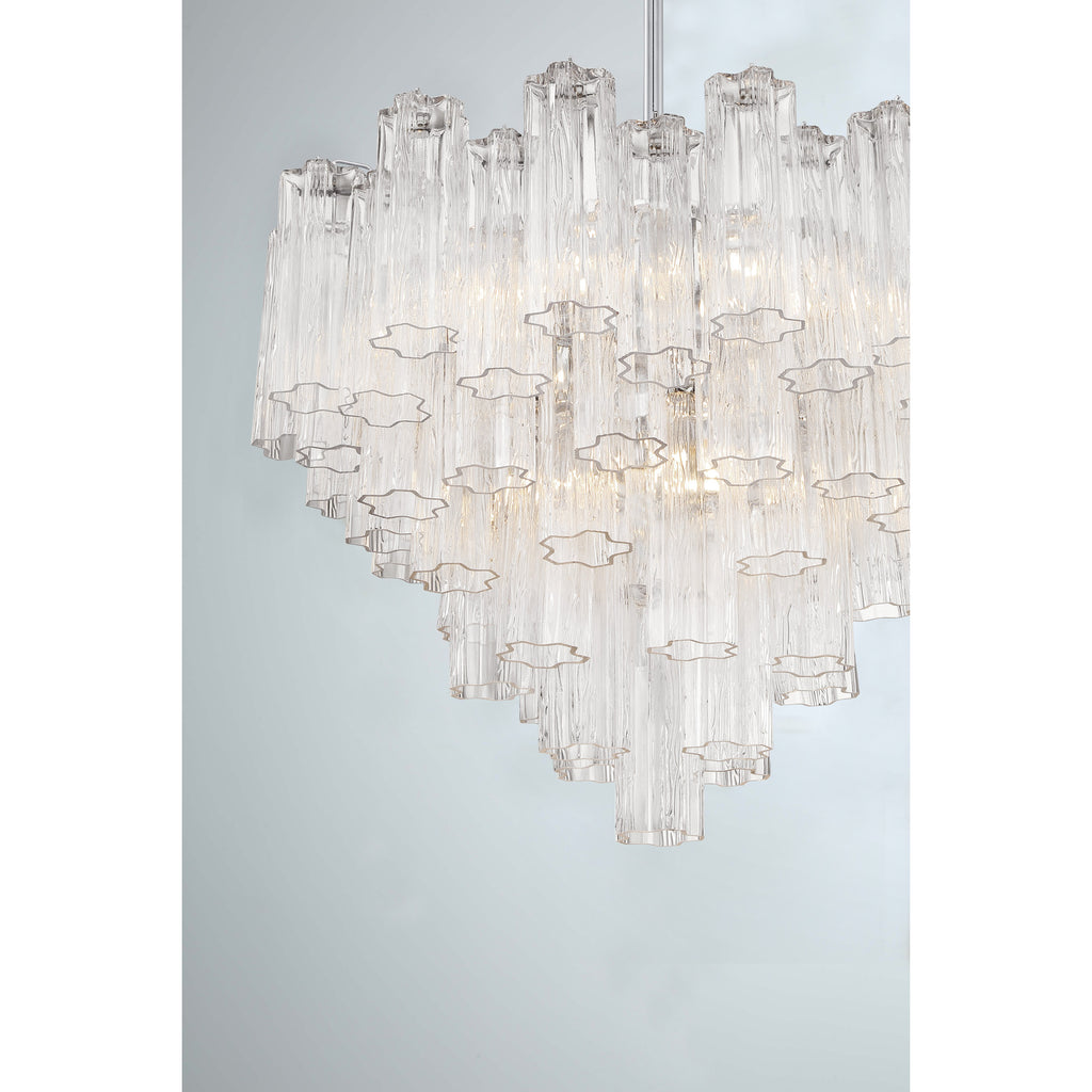 Crystorama Addis 26.75'' Chandelier in Polished Chrome - Additional View