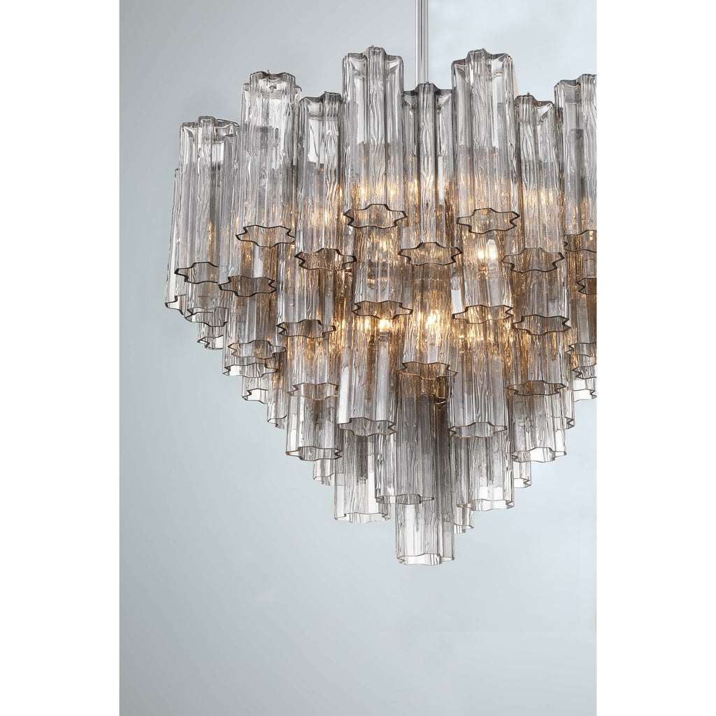 Crystorama Addis 26.75'' Chandelier in Polished Chrome - Additional View
