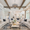 Crystorama Addis 26.75'' Chandelier in Polished Chrome - Lifestyle View