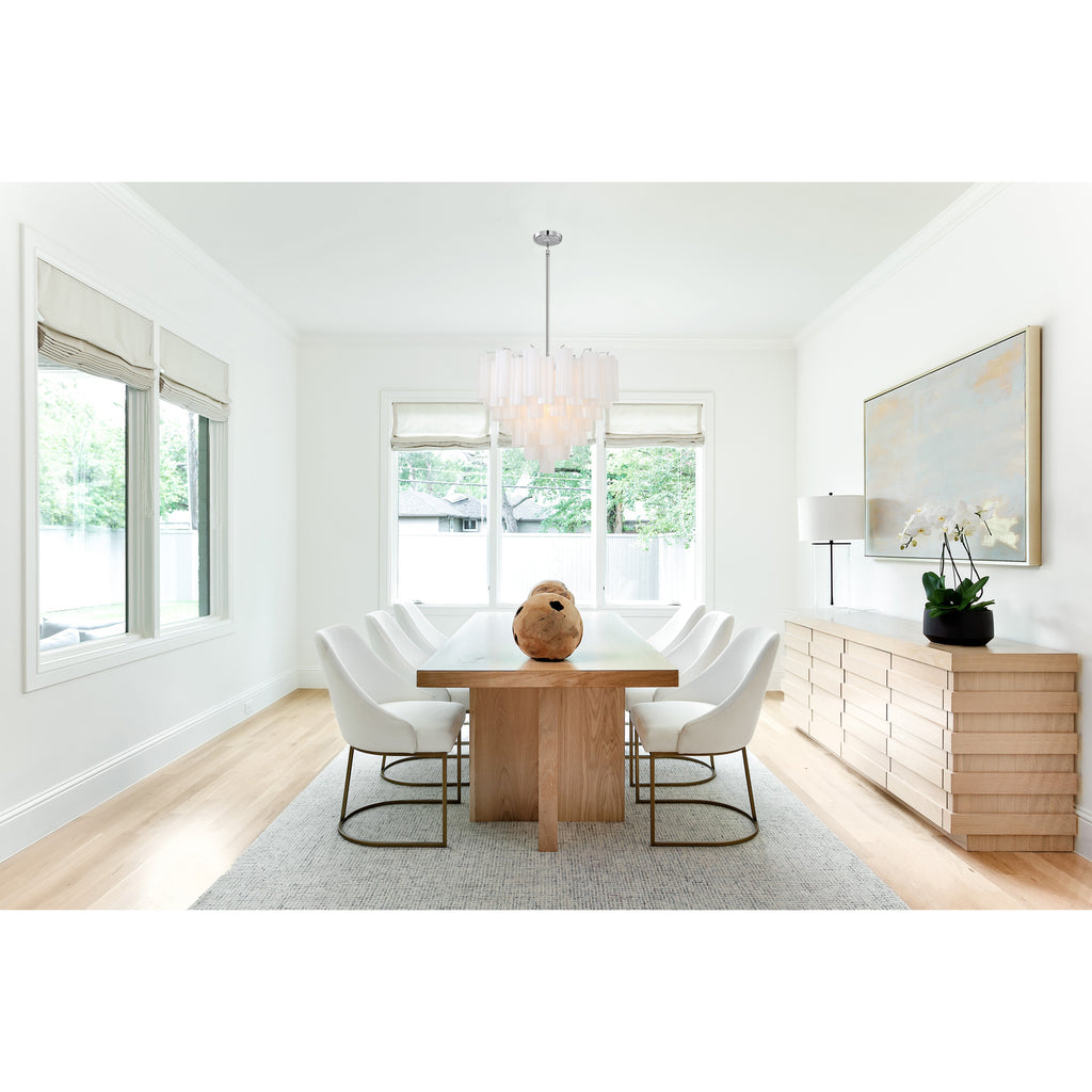 Crystorama Addis 26.75'' Chandelier in Polished Chrome - Lifestyle View