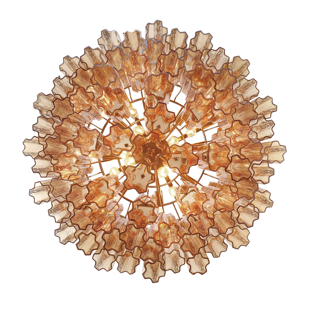 Crystorama Addis 32'' Chandelier in Aged Brass - Additional View