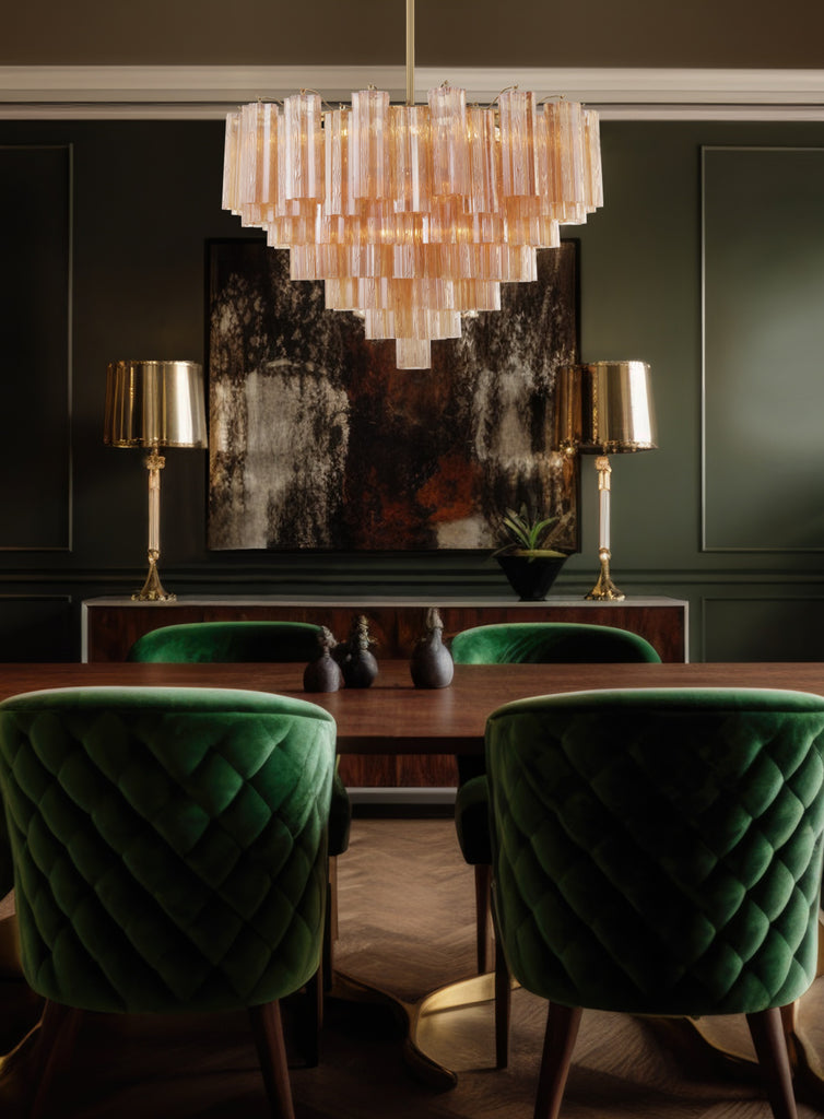 ADD-316-AG-AM Addis 16 Light Chandelier | Lifestyle Image