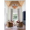 Crystorama Addis 32'' Chandelier in Aged Brass - Lifestyle View