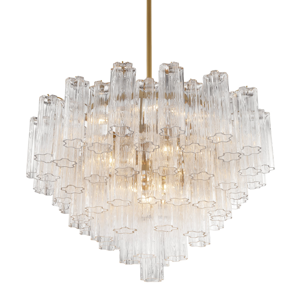 ADD-316-AG-CL Addis 16 Light Chandelier | Alternate Image