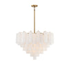 ADD-316-AG-WH Addis 16 Light Chandelier | Alternate Image