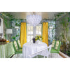 Crystorama Addis 32'' Chandelier in Aged Brass - Lifestyle View