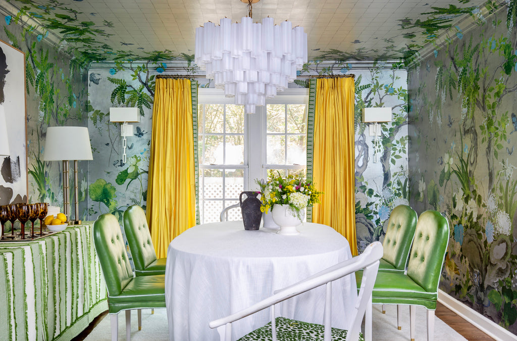 ADD-316-AG-WH Addis 32'' Chandelier | Lifestyle Image