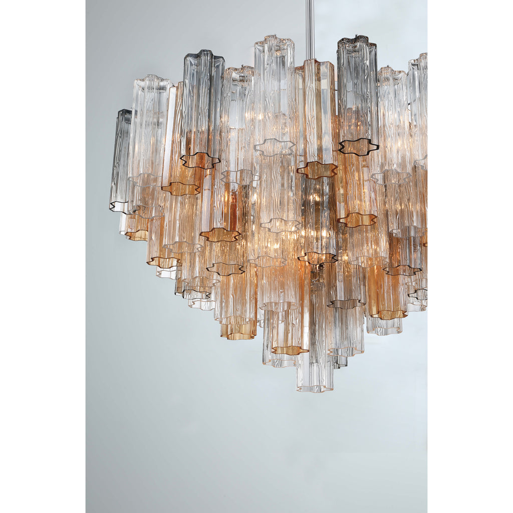 Crystorama Addis 32'' Chandelier in Polished Chrome - Additional View