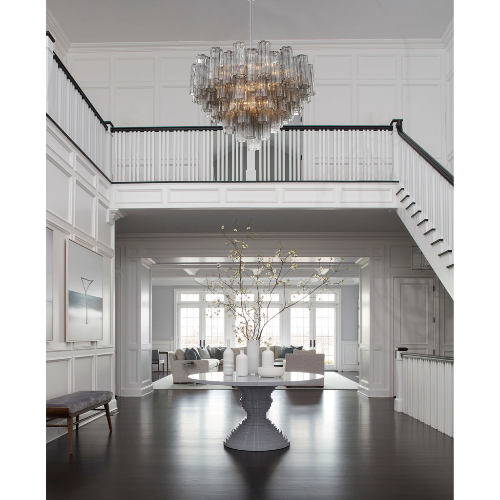 Crystorama Addis 32'' Chandelier in Polished Chrome - Lifestyle View