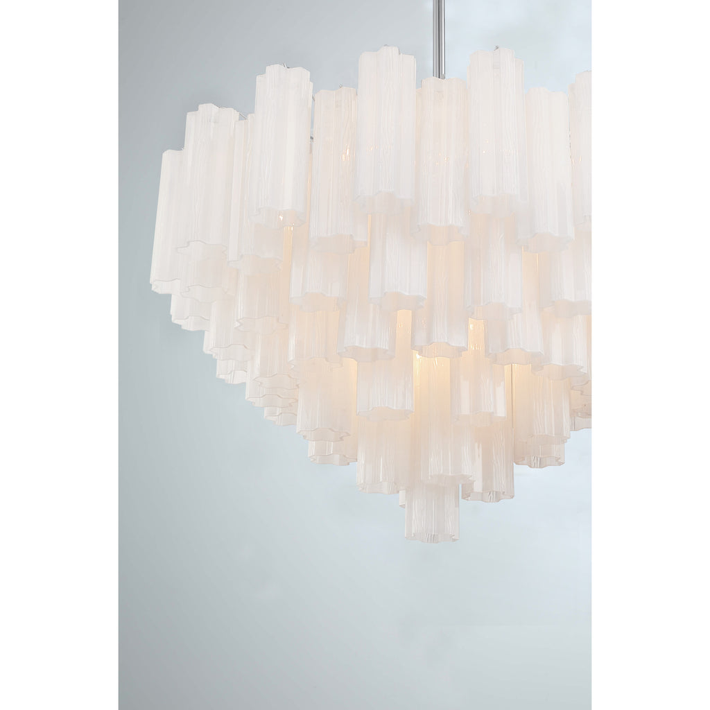 Crystorama Addis 32'' Chandelier in Polished Chrome - Additional View