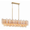 Crystorama Addis 51.75'' Linear Chandelier in Aged Brass - Additional View