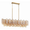Crystorama Addis 51.75'' Linear Chandelier in Aged Brass - Additional View