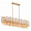 Crystorama Addis 51.75'' Linear Chandelier in Aged Brass - Additional View