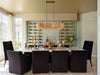 Crystorama Addis 51.75'' Linear Chandelier in Aged Brass - Lifestyle View