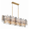 Crystorama Addis 51.75'' Linear Chandelier in Aged Brass - Additional View