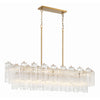 Crystorama Addis 51.75'' Linear Chandelier in Aged Brass - Additional View
