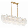 Crystorama Addis 51.75'' Linear Chandelier in Aged Brass - Additional View