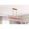 Crystorama Addis 51.75'' Linear Chandelier in Aged Brass - Lifestyle View