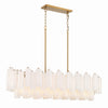 Crystorama Addis 51.75'' Linear Chandelier in Aged Brass - Additional View
