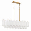 Crystorama Addis 51.75'' Linear Chandelier in Aged Brass - Additional View