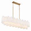 Crystorama Addis 51.75'' Linear Chandelier in Aged Brass - Additional View