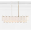 Crystorama Addis 51.75'' Linear Chandelier in Aged Brass - Additional View