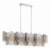 Crystorama Addis 51.75'' Linear Chandelier in Polished Chrome - Additional View