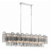 Crystorama Addis 51.75'' Linear Chandelier in Polished Chrome - Additional View