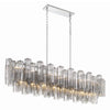 Crystorama Addis 51.75'' Linear Chandelier in Polished Chrome - Additional View