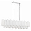 Crystorama Addis 51.75'' Linear Chandelier in Polished Chrome - Additional View