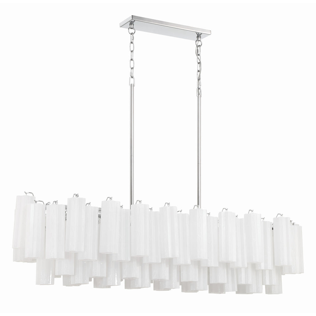 Crystorama Addis 51.75'' Linear Chandelier in Polished Chrome - Additional View