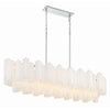 Crystorama Addis 51.75'' Linear Chandelier in Polished Chrome - Additional View