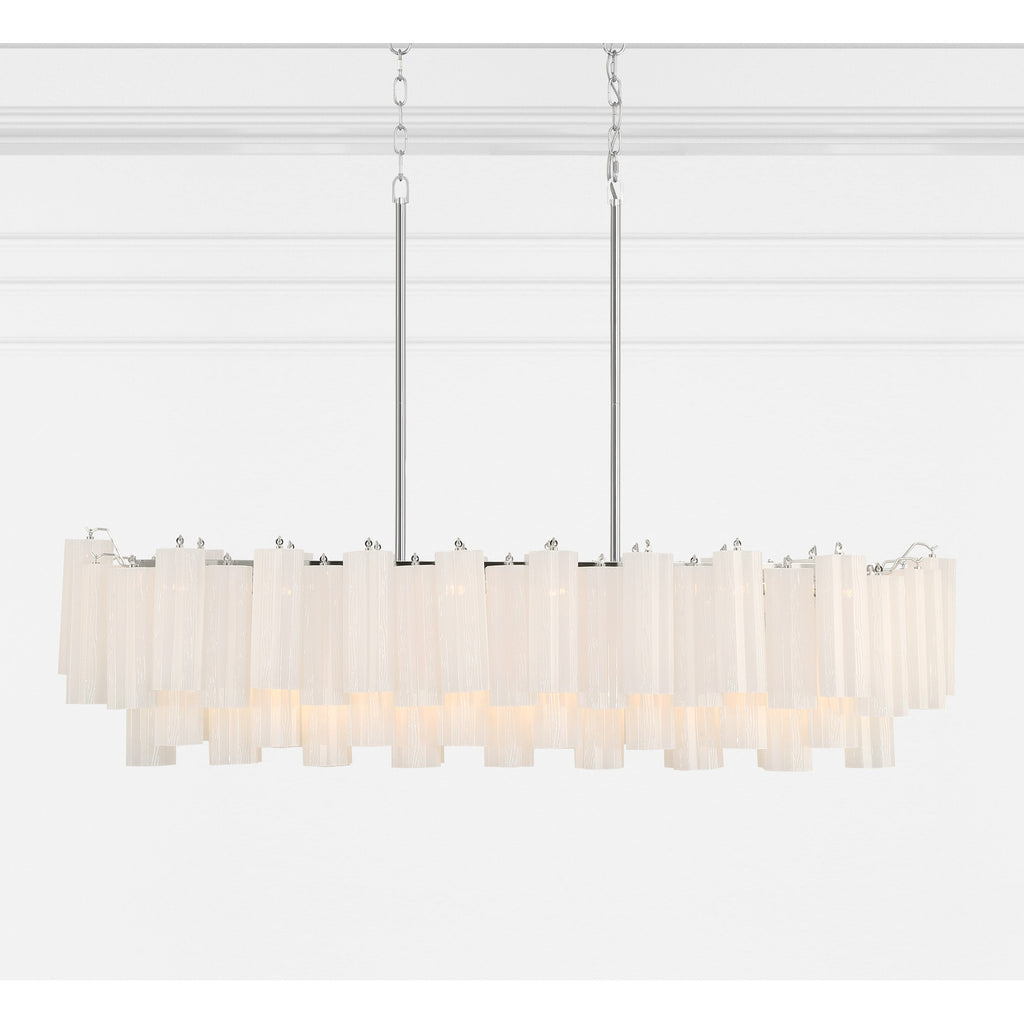 Crystorama Addis 51.75'' Linear Chandelier in Polished Chrome - Additional View