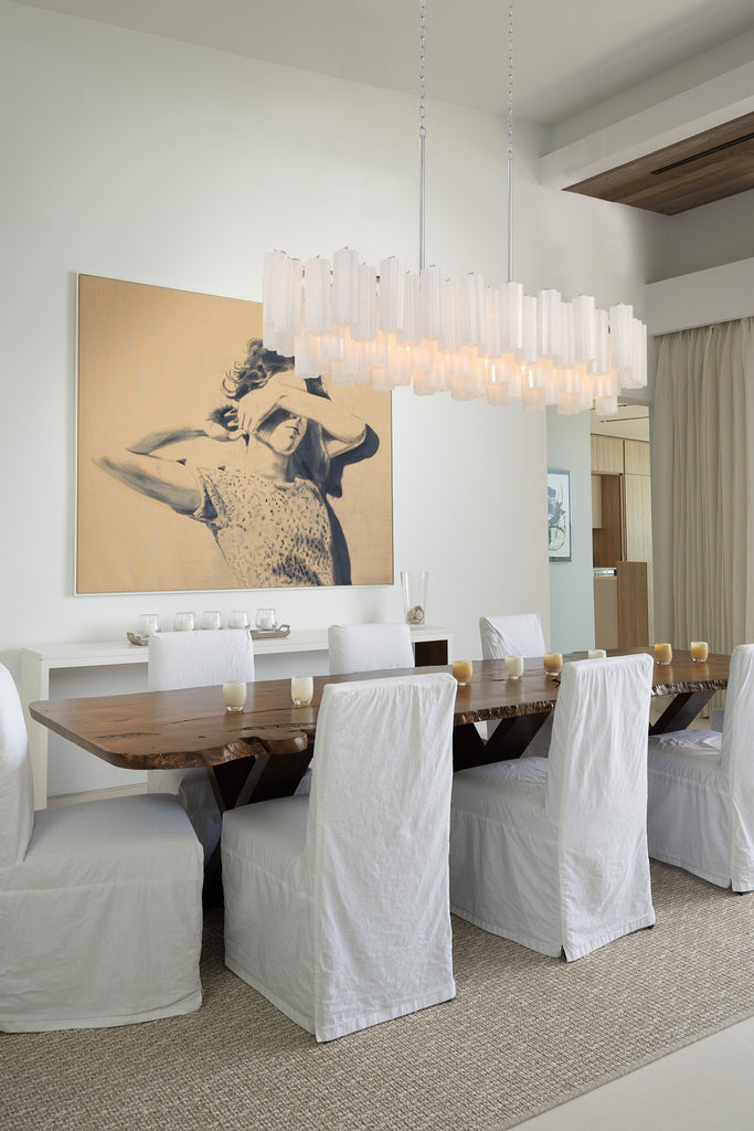 ADD-317-CH-WH Addis 51.75'' Linear Chandelier | Lifestyle Image