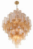 ADD-319-AG-AM Addis 20 Light Chandelier | Alternate Image