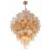 Crystorama Addis 31.5'' Chandelier in Aged Brass - Additional View
