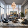 ADD-319-AG-AM Addis 20 Light Chandelier | Lifestyle Image