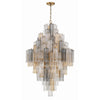 Crystorama Addis 31.5'' Chandelier in Aged Brass - Additional View